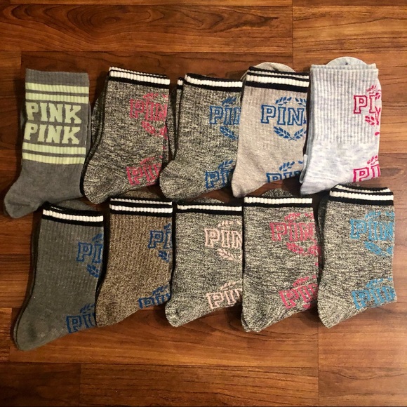 PINK Victoria's Secret Other - Bundle of 10 Pairs Victoria's Secret VS PINK Socks